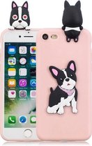 Voor iPhone SE 2020 & 8 & 7 3D Cartoon patroon schokbestendig TPU beschermhoes (schattige hond)