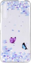 Stijlvol en mooi patroon TPU-valbeschermingshoes voor Huawei Honor 9X (bloemvlinder)