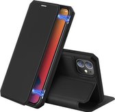 Voor iPhone 12 mini DUX DUCIS Skin X-serie PU + TPU horizontale flip lederen tas met houder en kaartsleuven (zwart)