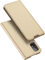 Voor Samsung Galaxy A52 5G DUX DUCIS Skin Pro Series Horizontale Flip PU + TPU lederen tas, met houder en kaartsleuven (goud)