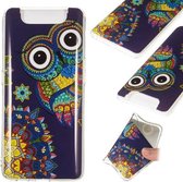 Noctilucent TPU Soft Case voor Galaxy A80 / A90 (Owl)