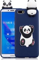 Voor Huawei Y5 2018 3D Cartoon patroon schokbestendig TPU beschermhoes (Panda)