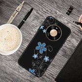 Voor Huawei Mate 40 Pro olie reliëf gekleurd tekening patroon schokbestendig TPU beschermhoes (kleine orchidee)