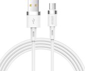 JOYROOM S-1224N2 1,2 m 2,4 A USB naar micro-USB siliconen datasynchronisatie-oplaadkabel (wit)