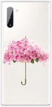 Voor Samsung Galaxy Note 10 schokbestendig geverfd TPU beschermhoes (bloemenparaplu)