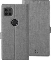 Voor Motorola Moto G 5G ViLi K-serie schokbestendig TPU + PU lederen magnetische gesp horizontale flip case met kaartsleuven & portemonnee & houder (grijs)