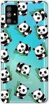 Voor Galaxy S20 Painted TPU beschermhoes (Panda)