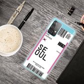 Voor Samsung Galaxy A32 5G Instapkaart Serie TPU Telefoon Beschermhoes (Vlag Seoul)