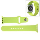 Voor Apple Watch Sport 42 mm hoogwaardige, langere rubberen sporthorlogeband met pin-and-puck-sluiting (groen)