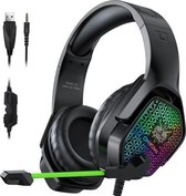 ONIKUMA X3 RGB bedrade gaming-hoofdtelefoon, kabellengte: ongeveer 2,2 m (zwart)