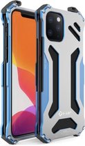 Voor iPhone 11 Pro R-JUST schokbestendig stofdicht pantser metalen beschermhoes (blauw)