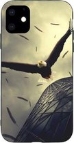 Voor iPhone 11 Pro Painted Pattern Soft TPU beschermhoes (Eagle)