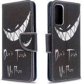 Voor Galaxy S20 Gekleurd tekeningpatroon Horizontaal leren flip-hoesje met houder & kaartsleuven & portemonnee (grijns)