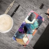 Voor Samsung Galaxy F62 / M62 A-serie marmeren patroon TPU beschermhoes (HC-A6)