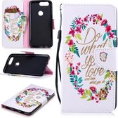 Voor OnePlus 5T Gekleurd tekeningpatroon Horizontaal Flip TPU + PU lederen hoesje met houder & kaartsleuven & portemonnee & lanyard (Do What You Love)