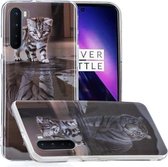 Voor OnePlus Nord Painted Pattern TPU beschermhoes (Cat Tiger)