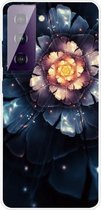 Voor Samsung Galaxy S21 + 5G schokbestendig geverfd transparant TPU beschermhoes (Snow Lotus)