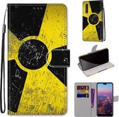 Voor Huawei P20 Pro Gekleurde Tekening Cross Textuur Horizontale Flip PU Lederen Case met Houder & Kaartsleuven & Portemonnee & Lanyard (Geel Zwart Logo)