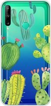 Voor Huawei P40 Lite E gekleurd tekeningpatroon zeer transparant TPU beschermhoes (Icactus)