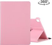 Voor Huawei Enjoy Tablet 2 10.1 inch Litchi Textuur Roterende ClassicBusiness Horizontale Flip Leren Case met Houder (Roze)