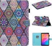 Voor Huawei MatePad T8 Gekleurde Tekening Stiksels Horizontale Flip Leren Case met Houder & Kaartsleuven (Totem)