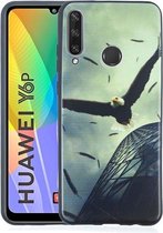 Voor Huawei Y6p Painted Pattern Soft TPU Case (Eagle)