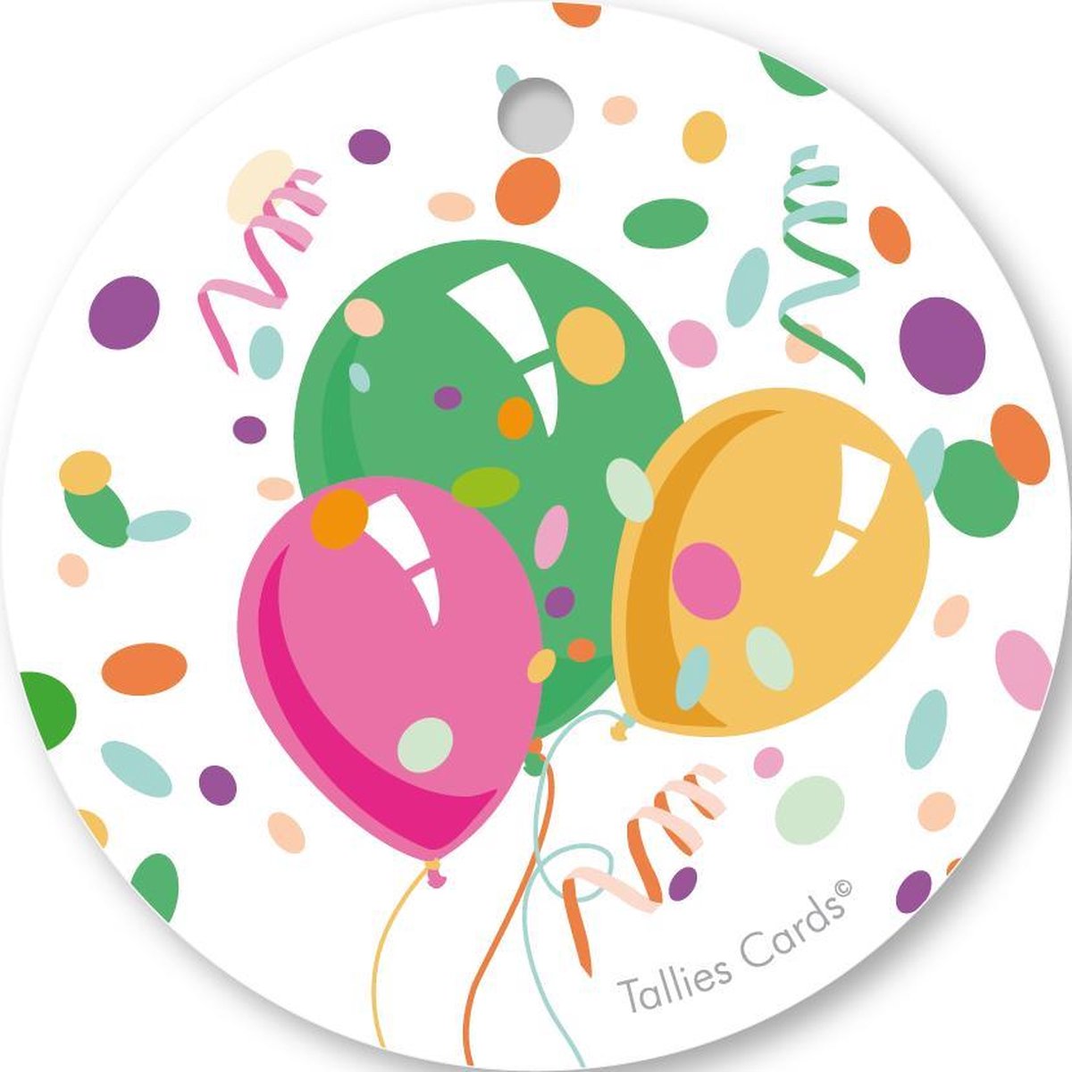 Tallies Cards - kadokaartjes - bloemenkaartjes - Gefeliciteerd ballonnen - Primo - set van 5 kaarten - verjaardagskaart - verjaardag - felicitatie - proficiat - 100% Duurzaam