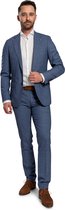 Suitable Prestige Kostuum Faux Ruiten Blauw - maat 50