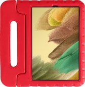 Hoes Geschikt voor Samsung Galaxy Tab A7 Lite Hoes Kinder Hoesje Kids Case Shockproof Cover - Hoesje Geschikt voor Samsung Tab A7 Lite Hoesje Kidscase - Rood