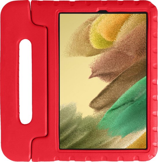 Hoes - Geschikt voor Samsung Galaxy Tab A7 Lite - Kinderhoes Shockproof Bumper - Kidsproof Case - Tablet Hoesje - Kinder Hoesje Cover - Rood