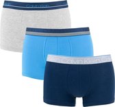 Calvin Klein limited edition 3P trunks combi blauw & grijs - S