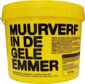 Muurverf In De Gele Emmer 10l Wit