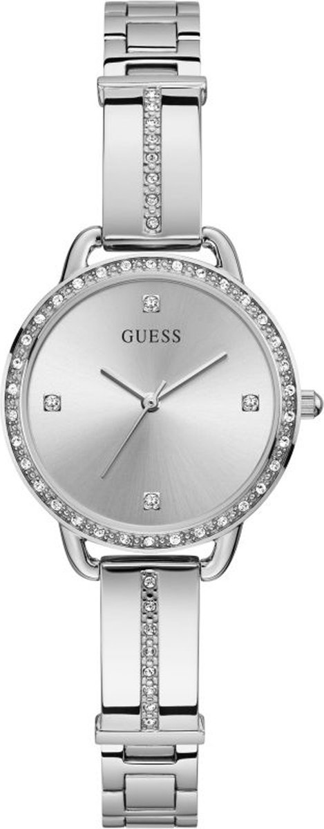 Guess Dames Guess stalen dameshorloge zilver BELLINI GW0022L1 - Horloge - Staal - Zilverkleurig - 29.60 mm