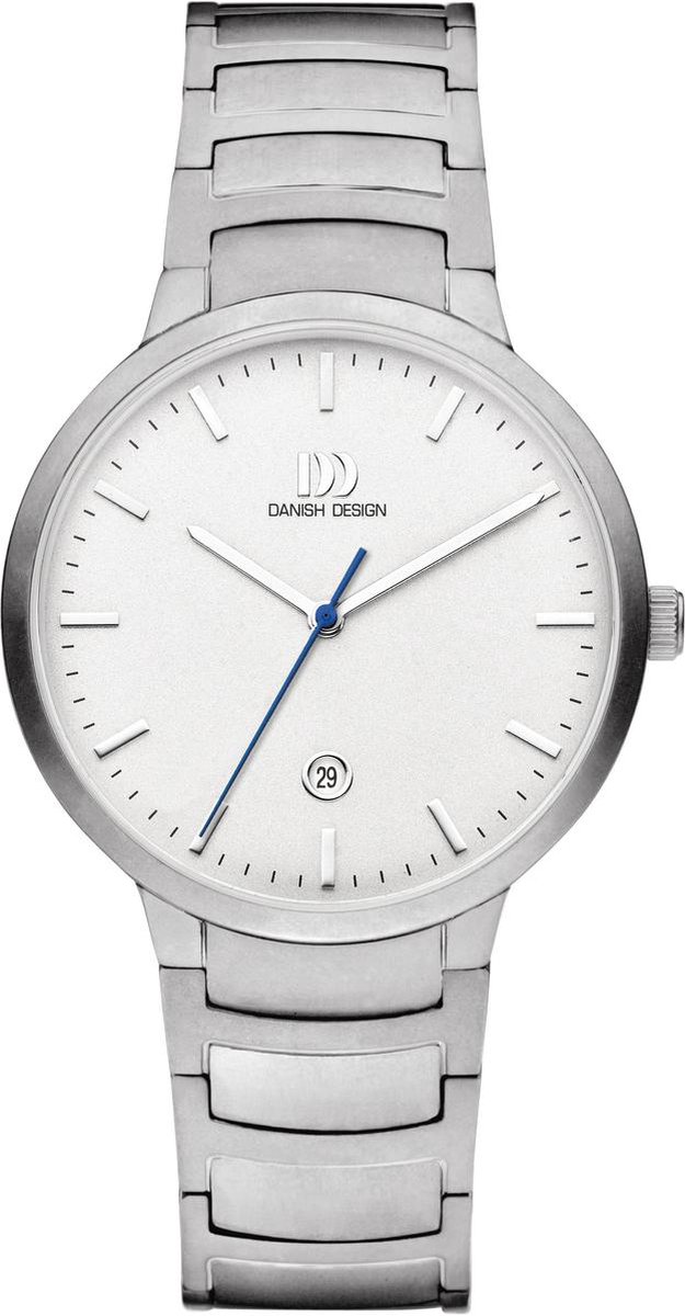 Danish Design Farø Horloge - Danish Design heren horloge - Zilver - diameter 39 mm - Titanium