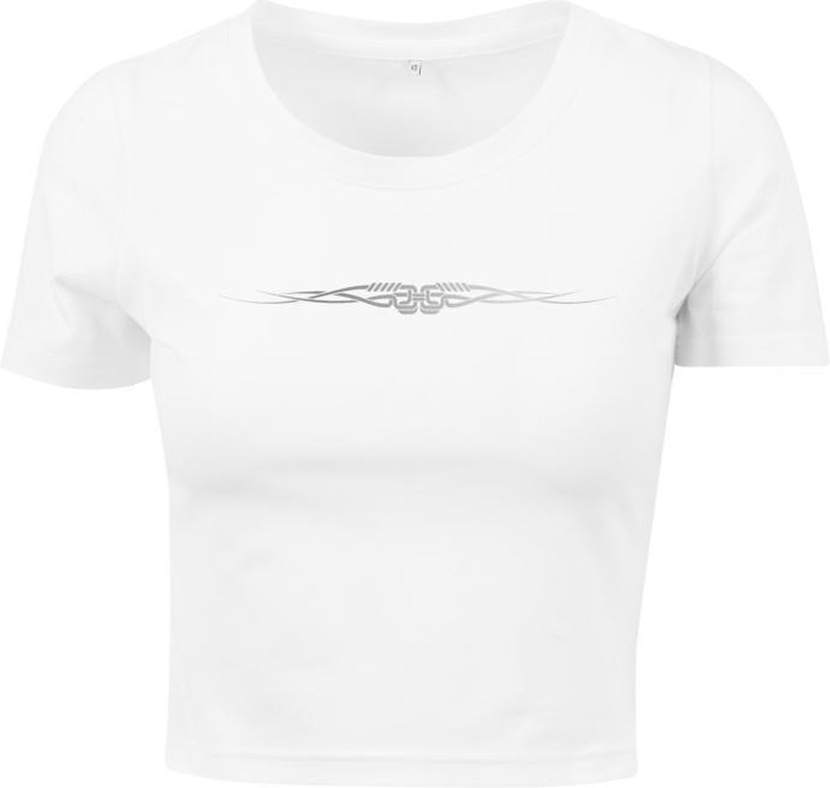 Mister Tee Tribal Crop top L Wit