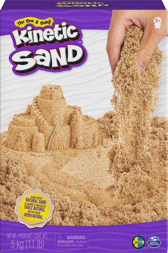 Kinetic Sand - 5 kg - Bruin - Natuurlijk Zand - Sensorisch speelgoed