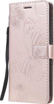 Xiaomi Mi 9T Pro Hoesje - Mobigear - Butterfly Serie - Kunstlederen Bookcase - Roségoud - Hoesje Geschikt Voor Xiaomi Mi 9T Pro