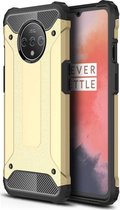 OnePlus 7T Hoesje - Mobigear - Outdoor Serie - Hard Kunststof Backcover - Goud - Hoesje Geschikt Voor OnePlus 7T