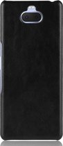 Sony Xperia 10 Hoesje - Mobigear - Excellent Serie - Hard Kunststof Backcover - Zwart - Hoesje Geschikt Voor Sony Xperia 10