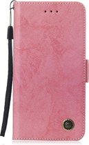 Sony Xperia L3 Hoesje - Mobigear - Slim Magnet Serie - Kunstlederen Bookcase - Roze - Hoesje Geschikt Voor Sony Xperia L3
