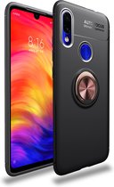 Xiaomi Redmi 7 Hoesje - Mobigear - Armor Ring Serie - Hard Kunststof Backcover - Zwart - Hoesje Geschikt Voor Xiaomi Redmi 7