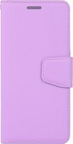 Samsung Galaxy A6 Plus (2018) Hoesje - Mobigear - Silk Serie - Kunstlederen Bookcase - Paars - Hoesje Geschikt Voor Samsung Galaxy A6 Plus (2018)