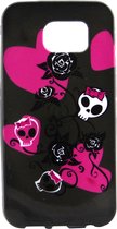 Mobigear Design TPU Backcover voor de Samsung Galaxy S7 Edge - Schedel