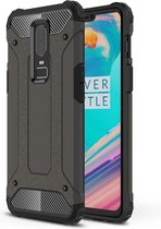 OnePlus 6 Hoesje - Mobigear - Outdoor Serie - Hard Kunststof Backcover - Bruin - Hoesje Geschikt Voor OnePlus 6