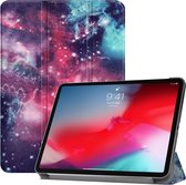 Apple iPad Pro 11 (2018) Hoes - Mobigear - Tri-Fold Serie - Kunstlederen Bookcase - Milky Way - Hoes Geschikt Voor Apple iPad Pro 11 (2018)