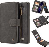 Samsung Galaxy S8 Hoesje - Caseme - Luxe Wallet Serie - Kunstlederen Bookcase / 2in1 Case - Zwart - Hoesje Geschikt Voor Samsung Galaxy S8