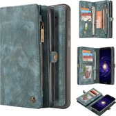 Samsung Galaxy S8 Hoesje - Caseme - Luxe Wallet Serie - Kunstlederen Bookcase / 2in1 Case - Blauw - Hoesje Geschikt Voor Samsung Galaxy S8