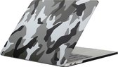 Apple MacBook Pro 13 (2016-2019) Case - Mobigear - Camouflage Serie - Hardcover - Grijs - Apple MacBook Pro 13 (2016-2019) Cover