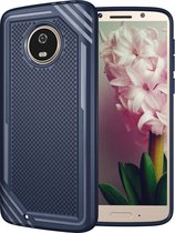 Motorola Moto G6 Hoesje - Mobigear - Grip Serie - TPU Backcover - Blauw - Hoesje Geschikt Voor Motorola Moto G6