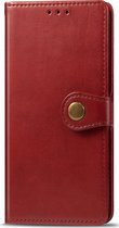Sony Xperia 5 Hoesje - Mobigear - Snap Button Serie - Kunstlederen Bookcase - Rood - Hoesje Geschikt Voor Sony Xperia 5